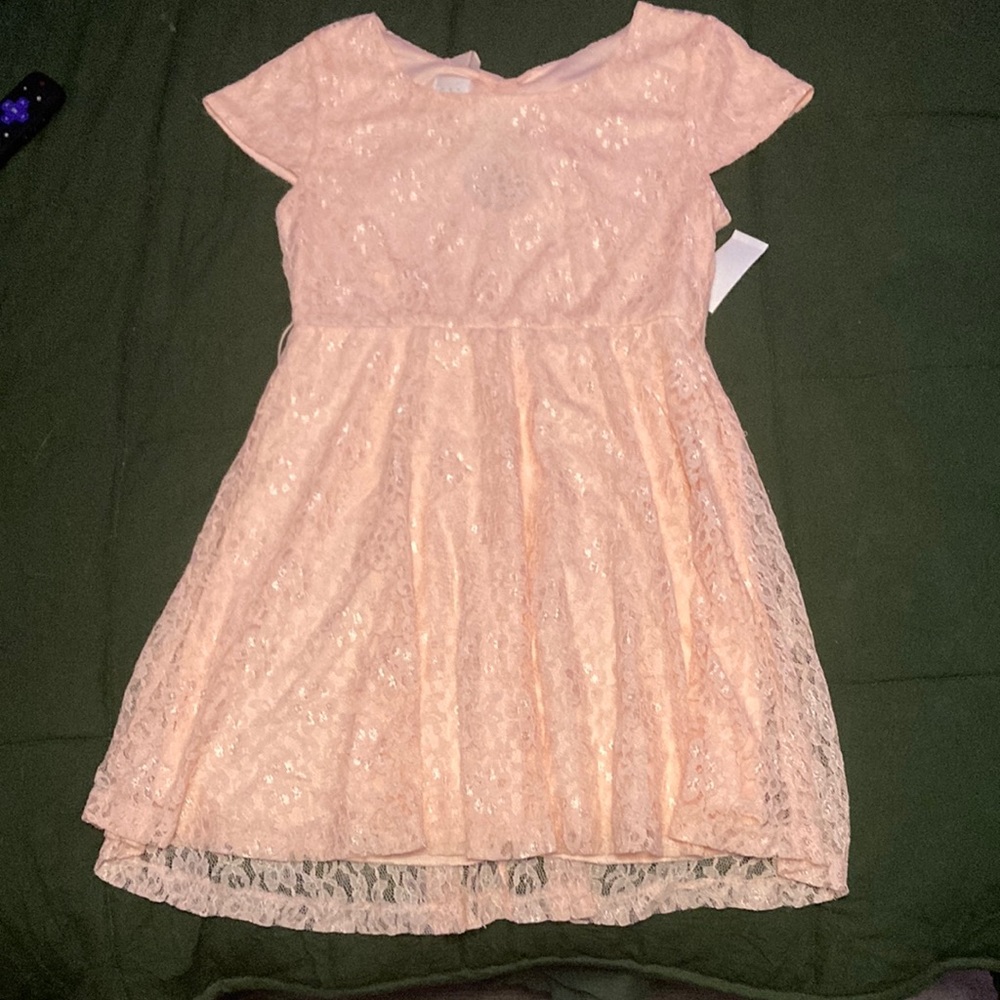 CRB girl light pink dress